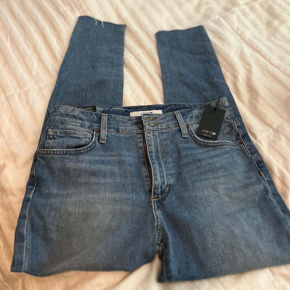 NWT Joe's Skinny Ankle Raw Hem Jeans, Size 30